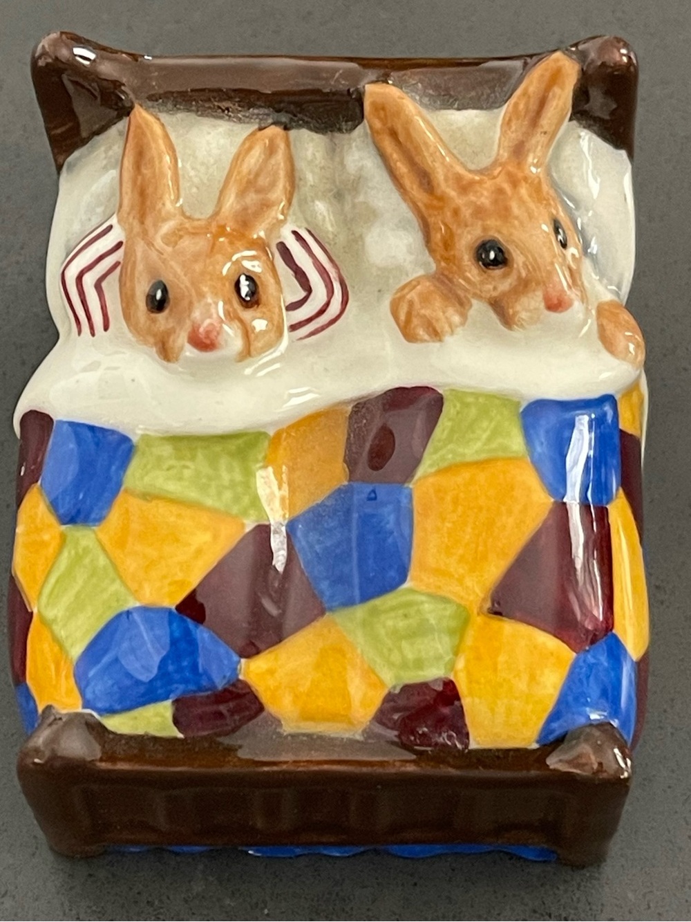 ROYAL DOULTON Tableware Ltd. Bunnykins "Sleepytime" Figurine - Parents in Bed